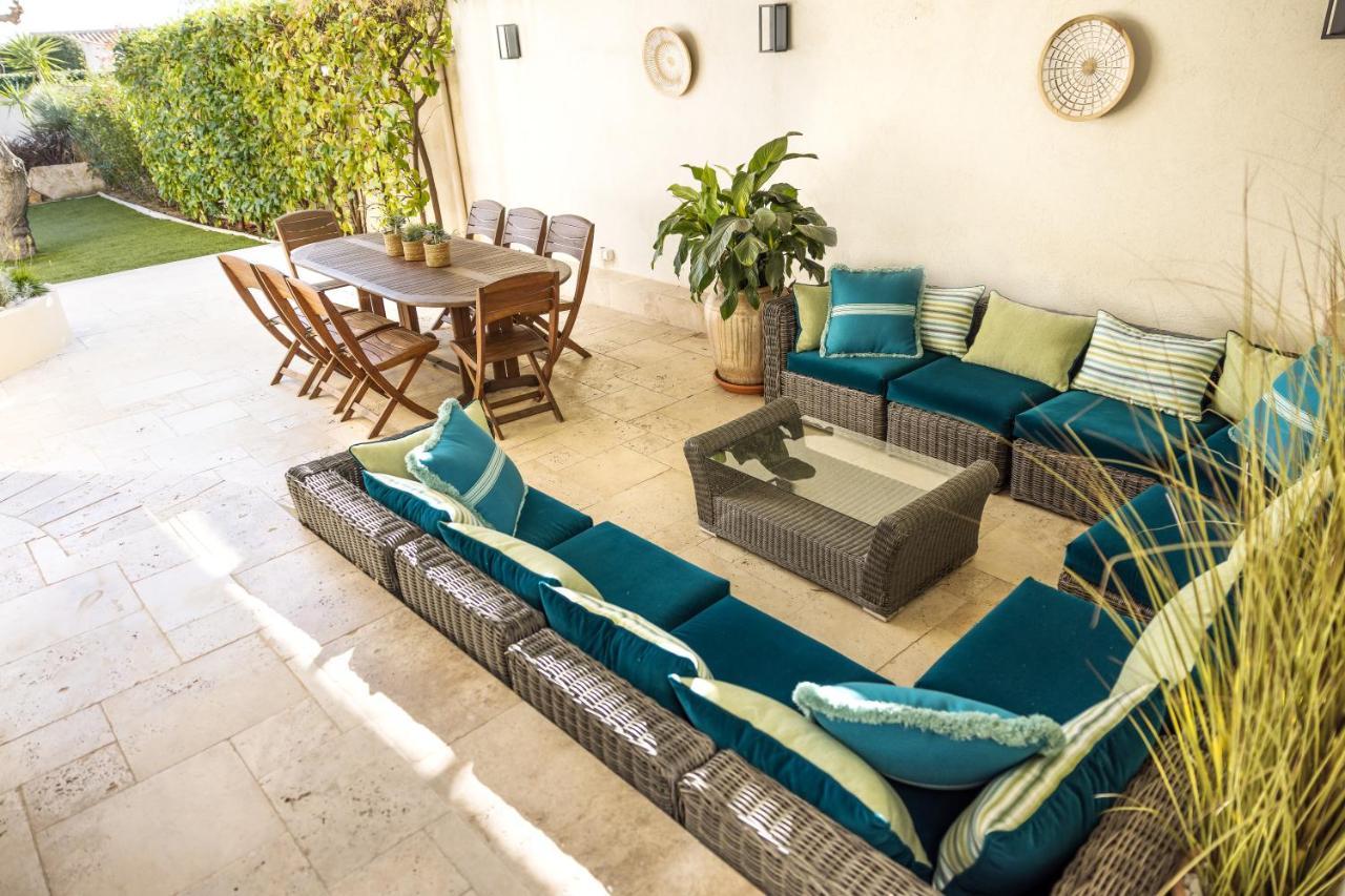 Villa Montfleuri, Vieille Ville A Pieds, Vue Mer, Piscine, 8 Pers 圣马克西姆 外观 照片